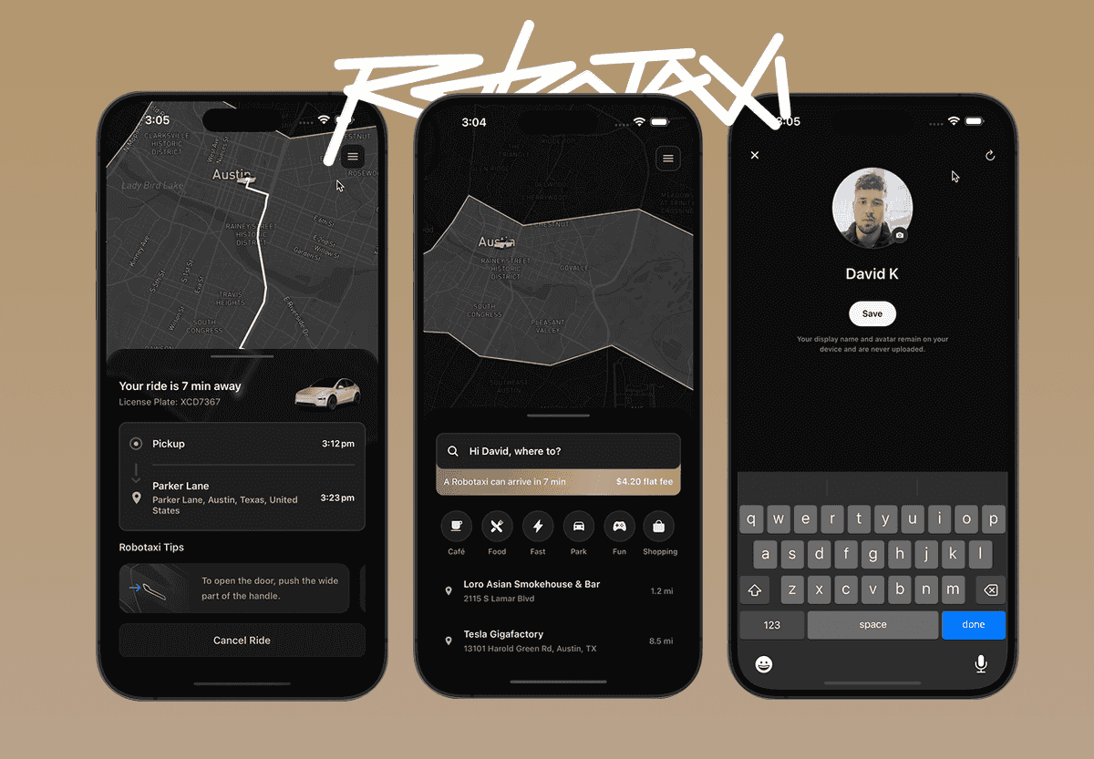 Robotaxi App Concept